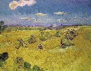 Vincent Van Gogh Wheat Stacks with Reaper Spain oil painting artist